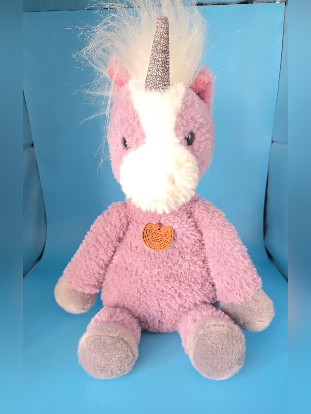 Retired Breyer by Aurora Willow Purple Unicorn Plush 12" Cuddle Buddies With Tag